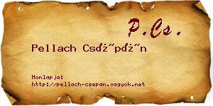 Pellach Csépán névjegykártya
